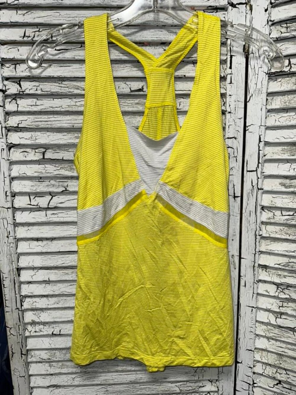 Women's Yellow Lululemon Razorback Tank Size 4